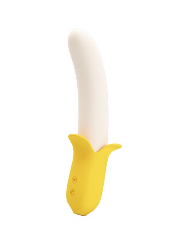 PRETTY LOVE - BANANA GEEK SUPER POWER 7 VIBRATIONEN UP&DOWN SILIKON SCHWARZ