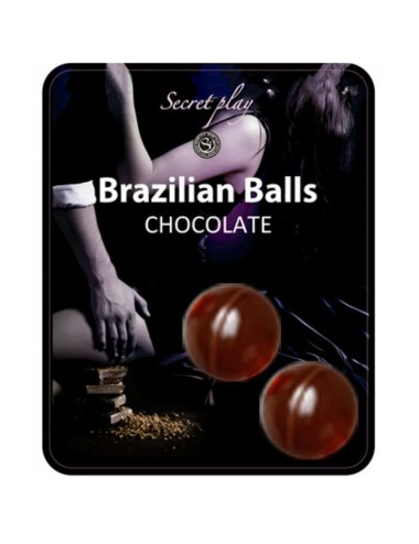 SECRETPLAY BRAZILIAN BALLS  CHOCOLATE SET 2 BOLAS