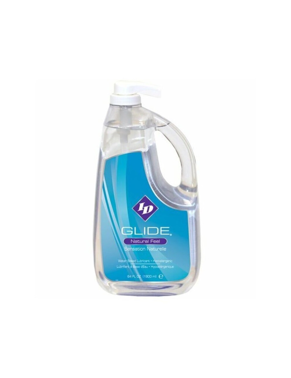 ID GLIDE - SCHMIERMITTEL AUF WASSERBASIS + HYPOALLERGENES NATÜRLICHES GEFÜHL 1900 ML