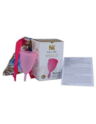 NINA KIKÍ - MENSTRUAL CUP ROSA GRÖSSE L