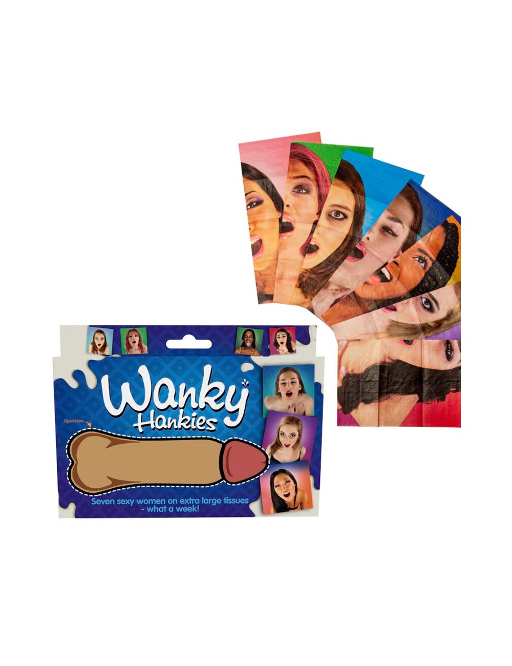 SPENCER & FLEETWOOD - WANKY HANKIES 7 EXTRA GROßE DAMENTASCHENTÜCHER SPENCER & FLEETWOOD - WANKY HANKIES 7 EXTRA GROßE DAMENTASCHENTÜCHER
