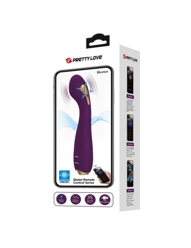 PRETTY LOVE - HECTOR ELECTROSHOCK VIBRATOR PER APP-STEUERUNG LILA
