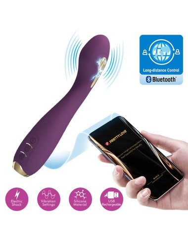 PRETTY LOVE - HECTOR ELECTROSHOCK VIBRATOR PER APP-STEUERUNG LILA