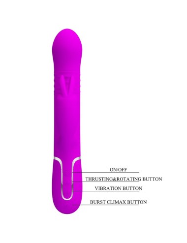 PRETTY LOVE - COALE RABBIT VIBRATOR PERLEN VIOLET