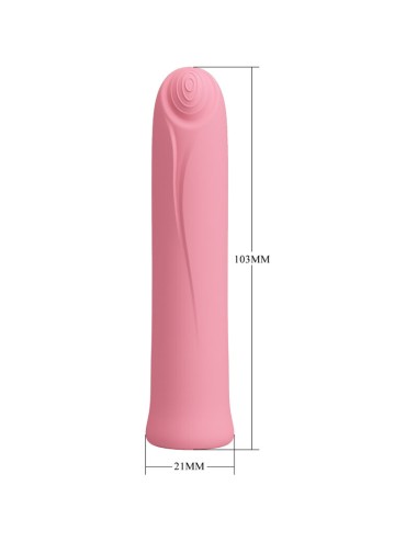 PRETTY LOVE - CURTIS MINI SUPER POWER VIBRATOR 12 ROSA SILIKONVIBRATIONEN