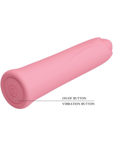 PRETTY LOVE - CURTIS MINI SUPER POWER VIBRATOR 12 ROSA SILIKONVIBRATIONEN