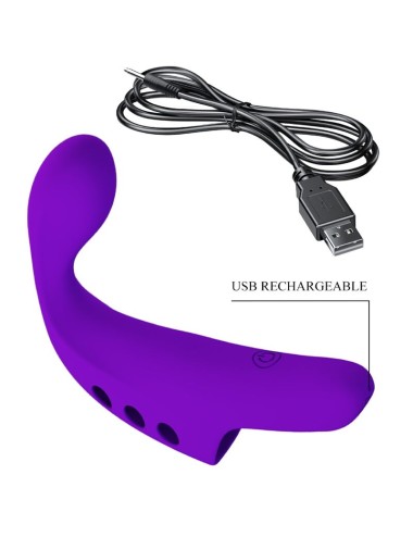 PRETTY LOVE - GORGON PURPLE WIEDERAUFLADBARER FINGERVIBRATOR