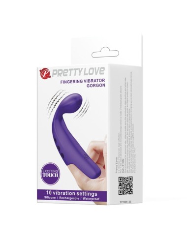 PRETTY LOVE - GORGON PURPLE WIEDERAUFLADBARER FINGERVIBRATOR
