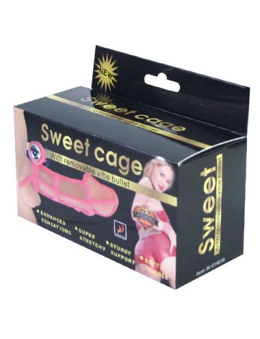 BAILE - SWEET 10 RHYTHMS SILIKON-HÜLLE UND RING FÜR DEN ROSA PENIS