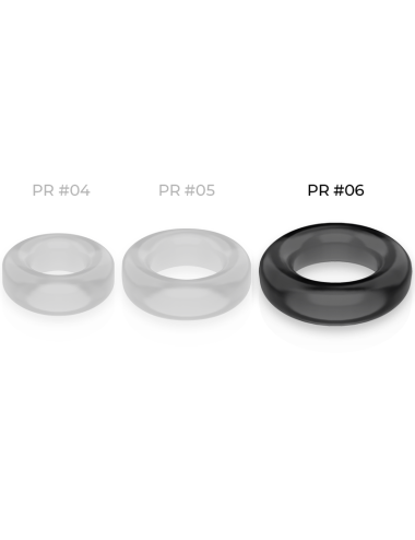 POWERING - SUPER FLEXIBLER UND WIDERSTANDSFÄHIGER PENISRING 5,5 CM PR06 SCHWARZ