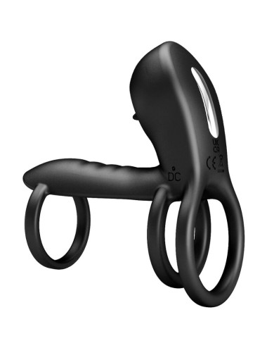 PRETTY LOVE - JAMMY PENIS-HÜLLE 12 VIBRATIONEN MIT WIEDERAUFLADBARER SILIKON-ZUNGE