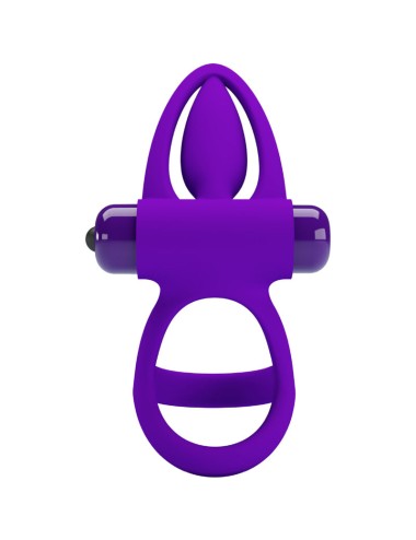 PRETTY LOVE - VIBRATORRING 10 VIBRATIONEN LILA SILIKON