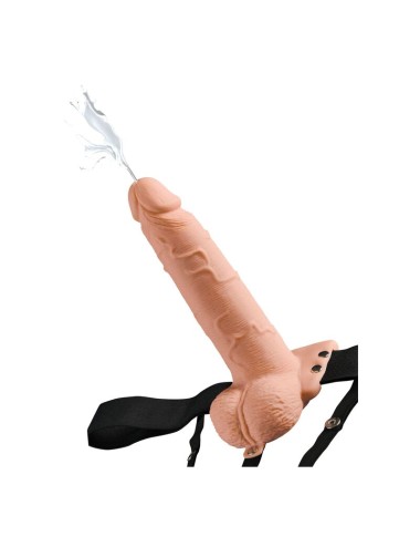 FETISH FANTASY SERIES - SERIE - VERSTELLBARES GURT REALISTISCHER PENIS MIT SPRITZENDEN BLLEN 19 CM