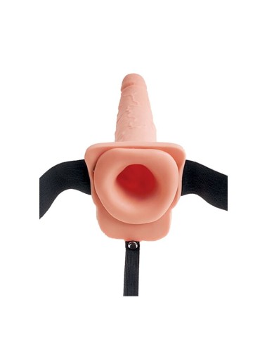 FETISH FANTASY SERIES - SERIE - VERSTELLBARES GURT REALISTISCHER PENIS MIT SPRITZENDEN BLLEN 19 CM