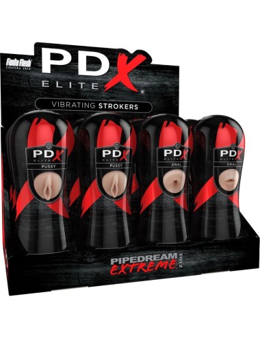 PDX ELITE - STROKER SET 12 EINHEITEN: 6X VAGINA