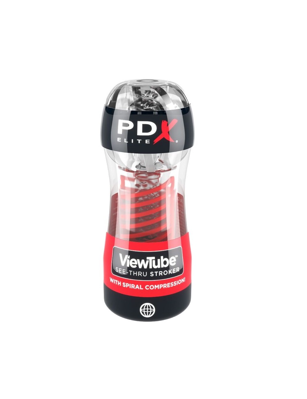 PDX ELITE - STROKER VIEWTUBE 2 SPIRALKOMPRESSION TRANSPARENT PDX ELITE - STROKER VIEWTUBE 2 SPIRALKOMPRESSION TRANSPARENT
