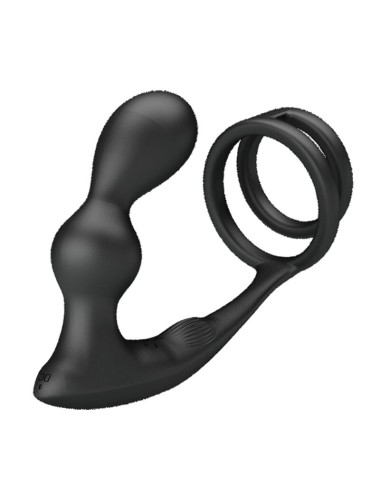 PRETTY LOVE - MARSHALL PENISRING MIT VIBRATORISCHEM ANALPLUG MIT FERNBEDIENUNG