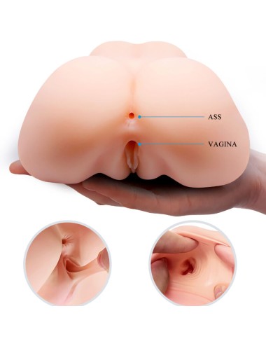 CRAZY BULL - REALISTISCHE VAGINA- UND ANUS-DOPPELVIBRATION