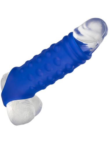 ADMIRAL - PENISABDECKUNG MIT PERLEN, FLÜSSIGES SILIKON BLAU