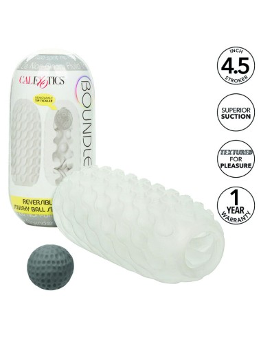 CALIFORNIA EXOTICS - BOUNDLESS REVERSIBLE SQUISHY BALL STROKE GELB