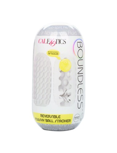 CALIFORNIA EXOTICS - BOUNDLESS REVERSIBLE SQUISHY BALL STROKE GRAU