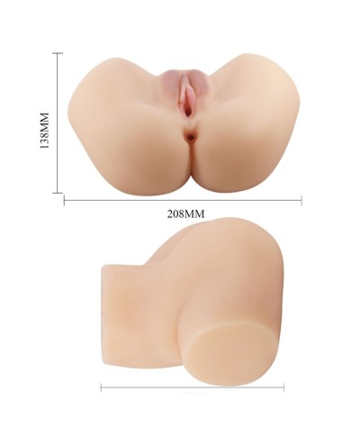 CRAZY BULL - REALISTISCHER VAGINA- UND ANUS-VIBRATOR HAILEY