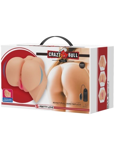 CRAZY BULL - REALISTISCHER VAGINA- UND ANUS-VIBRATOR EMILIA