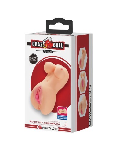 CRAZY BULL - REALISTISCHER VAGINA- UND ANUS-VIBRATOR HANNAH