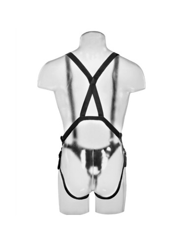 KING COCK - 30,5 CM HOLLOW STRAP-ON SUSPENDER SYSTEM - FLEISCH