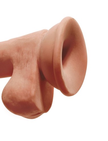 KING COCK - PLUS 3D DILDO MIT EIER 17 CM