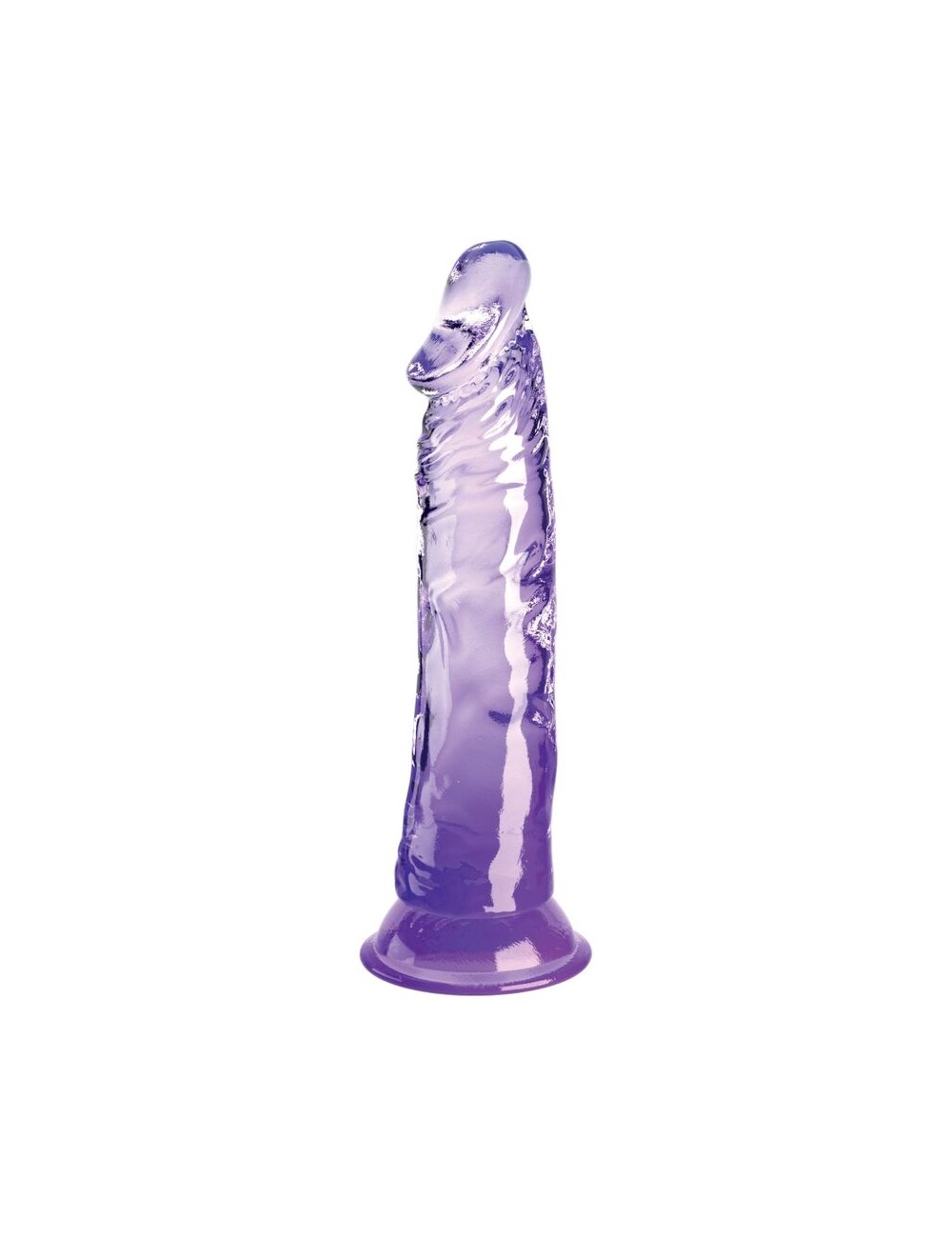 KING COCK - CLEAR REALISTISCHER PENIS 19.7 CM LILA