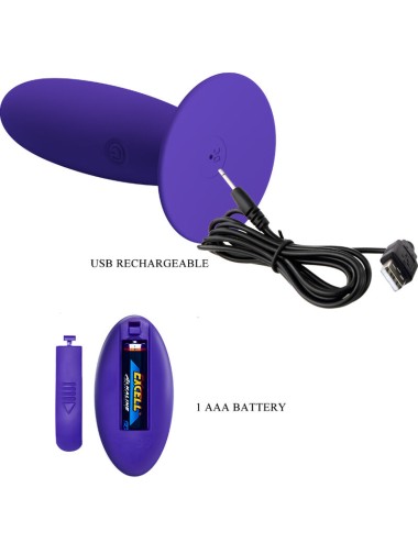 PRETTY LOVE - JUGENDPLUG ANALVIBRATOR MIT FERNBEDIENUNG VIOLETT