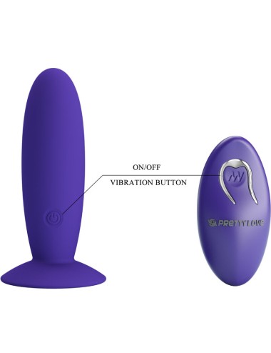 PRETTY LOVE - JUGENDPLUG ANALVIBRATOR MIT FERNBEDIENUNG VIOLETT