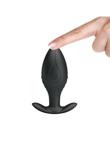 PRETTY LOVE - REGINA ANAL PLUG WIEDERAUFLADBARER VIBRATOR SCHWARZ