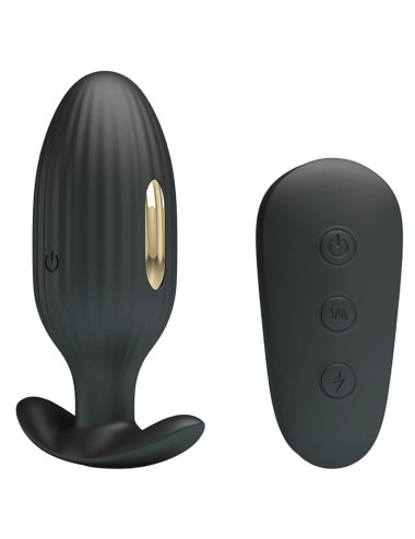 PRETTY LOVE - KELLY PLUG ANAL WIEDERAUFLADBARER VIBRATOR SCHWARZ