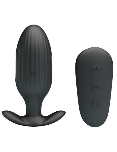 PRETTY LOVE - KELLY PLUG ANAL WIEDERAUFLADBARER VIBRATOR SCHWARZ
