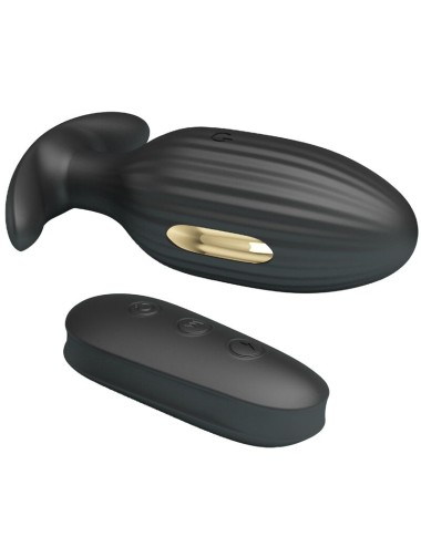 PRETTY LOVE - KELLY PLUG ANAL WIEDERAUFLADBARER VIBRATOR SCHWARZ