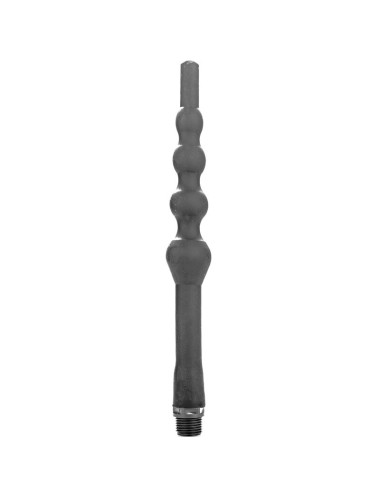 ALL BLACK - PERLENDUSCHE ANAL SILIKON 27 CM
