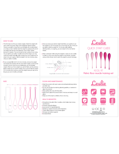 LESLIE - KEGEL FIT PELVIC MUSCLE TRAINING SET 6 STÜCKE