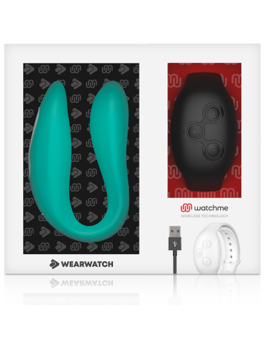 WEARWATCH - DUAL-TECHNOLOGIE VIBRATOR WATCHME AQUAMARINE / JET