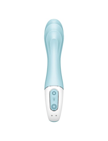 SATISFYER - AIR PUMP VIBRATOR 5+ AUFBLASBARE G-SPOT-VIBRATOR-APP BLAU