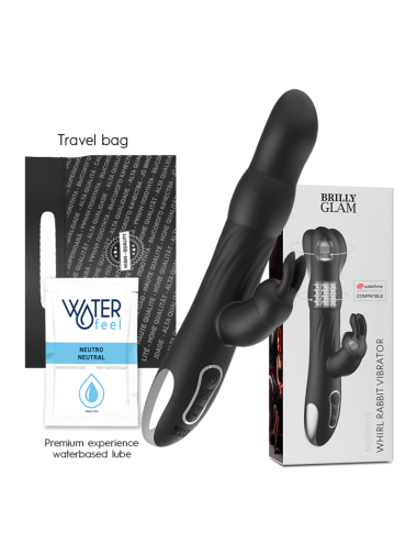 BRILLY GLAM MOEBIUS RABBIT VIBRATOR & ROTATOR WATCHME WIRELESS TECHNOLOGY KOMPATIBEL