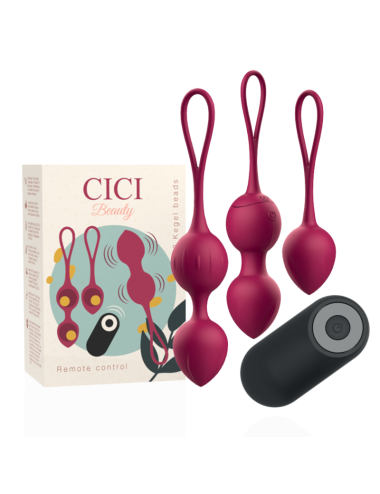 CICI BEAUTY PREMIUM SILIKON 3 VIBRIERENDE KEGELPERLEN FERNBEDIENUNG