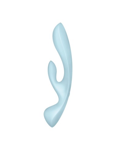 SATISFYER TRIPLE OH HYBRID VIBRATION - BLAU