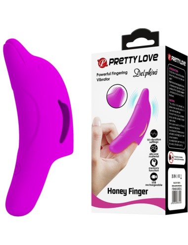 PRETTY LOVE - DELPHINI LEISTUNGSSTARKER LILA FINGERSTIMULATOR