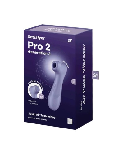 SATISFYER - PRO 2 GENERATION 3 LIQUID AIR TECHNOLOGY LILA