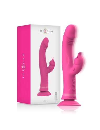 INTENSE - JULIO VIBRATOR RABBIT SILICONE PINK