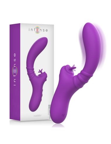 INTENSIV - HARRY VIBRATOR FLEXIBEL MIT LILA ZUNGE