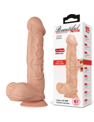 SCHÖNE BEGEGNUNG BERGRISI REALISTISCHER UND FLEXIBLER DILDO 26 CM - FLEISCH