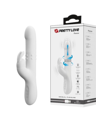 PRETTY LOVE - REESE ROTIERENDER VIBRATOR SILBER